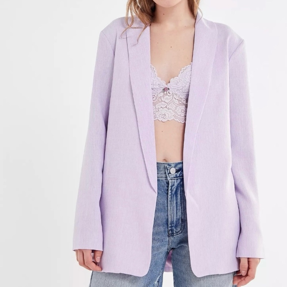 The Fifth Label Lilac Viva Open Blazer Sz M Oversized Chic Modern Minimalist